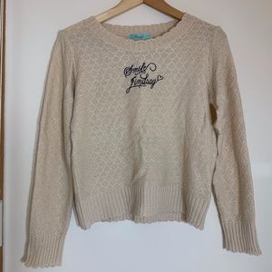 cream long sleeve sweater